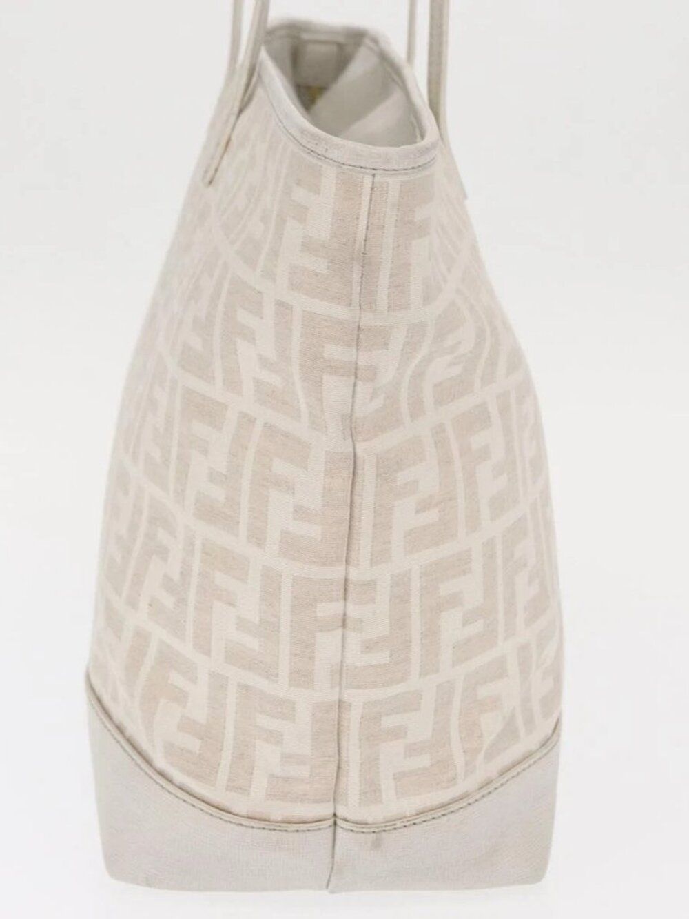 FENDI Zucca Canvas Tote Bag Beige Gold Auth ka1157 - Picture 6 of 16